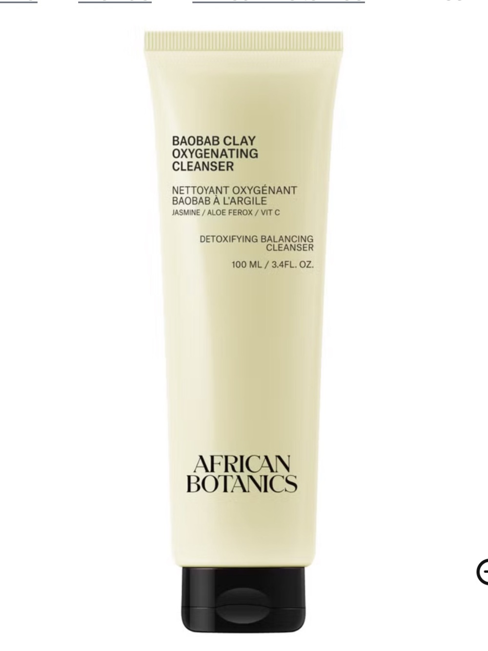 AFRICAN BOTANICS baobab clay oxygenating cleanser
